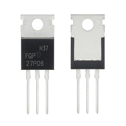 ALLECIN FQP27P06 MOSFET Transistors 27A 60V 27P06 P-Channel Power Mosfets Transistor 27 Amp 60 Volt TO-220 (Pack of 10pcs) - Thumbnail 2