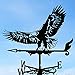 Weather Vane Metal Weather Resistant Wind Direction Indicator Retro Creative Roof Weathercock Roof Decoration Accessories for Outdoor Garden Yard Patio Farm