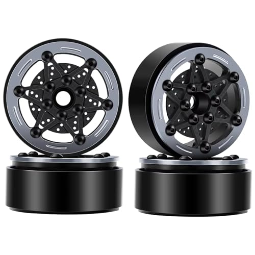 RC�z�C�[�������^�C�� For TRX4 For TRX6 For SCX10 For Capra Gen8 1/10 4�� 1.9�C���`�z�C�[�� �J�[�{���t�@�C�o�[�A���~���� �u���[�L�f�B�X�N�t�� RC�N���[���[�����C��