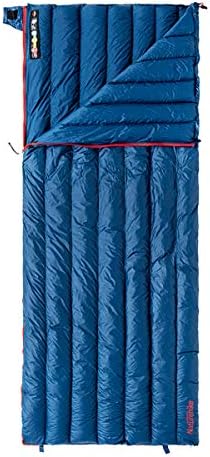 Naturehike 1.26lbs Ultralight 800 Fill Power Goose Down Sleeping Bag - Ultra Compact Down Filled Lightweight Backpack Envelope Sleeping Bag for Hiking Camping (CW280 Dark Blue)