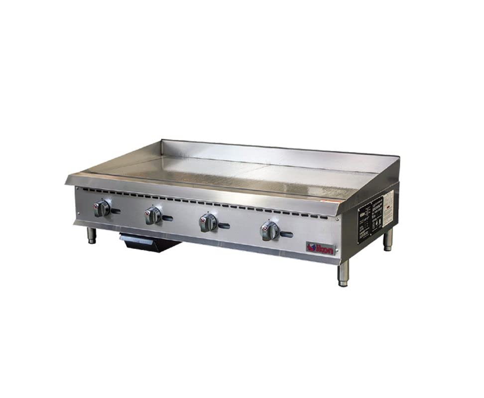 IKON ITG-48 48' Countertop Gas Griddle with Four U-Shape Burners