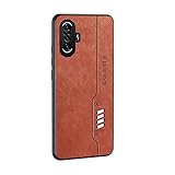 ESTH Coque pour Xiaomi Poco F3 GT, tui en Cuir +TPU Souple, Qualit Militaire Anti-Chute Housse Protection, Pare-Chocs Ultra Fin, Marron