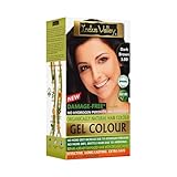 Indus Valley Natural Organic Damage Free Gel Hair Color | Organic Hair Dye, Ammonia Free, Vegan & Cruelty Free | Up to 100% Gray Coverage, Long Lasting Results |Dark Brown 3.0 (20gram+200ml)