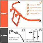 Stabilisateur d'échelles, stabilisateur à ardoise en acier résistant avec accessoires pour l'extension du mur, bras de fixation d'épaisseurs stables pour gouttière de toiture (stabilisateur de échelles)