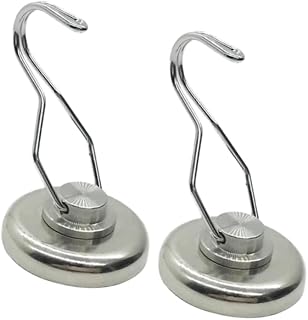 Alipis Suction Cup Hooks Magnetic Hooks 2pcs Magnetic Hooks Swivel Hooks Magnet Hooks Clothing Hat Hook to Rotate Strong Magnet Key case Magnetic Rotating Hook