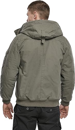 Image of Brandit Individual Wear Men's Hooded Short Jacket- Warm Lightweight Breathable Military Style Everyday Outdoor Field Jacket