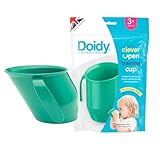 Doidy Cup – Tacitas de aprendizaje abiertas para nenes y bebés – Diseño oblicuo único - Vaso para bebé de dos asas – Taza genial para el destete para leche, agua y zumos – Uso desde 3-6 meses hasta niños
