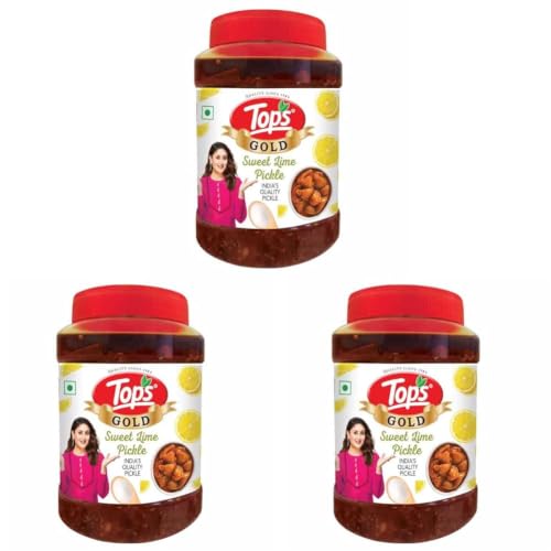 Image of TOPS Gold Pickle Sweet Lime- 950 gm | Prepared from tangy Sweet Limes. (Pack of 3)