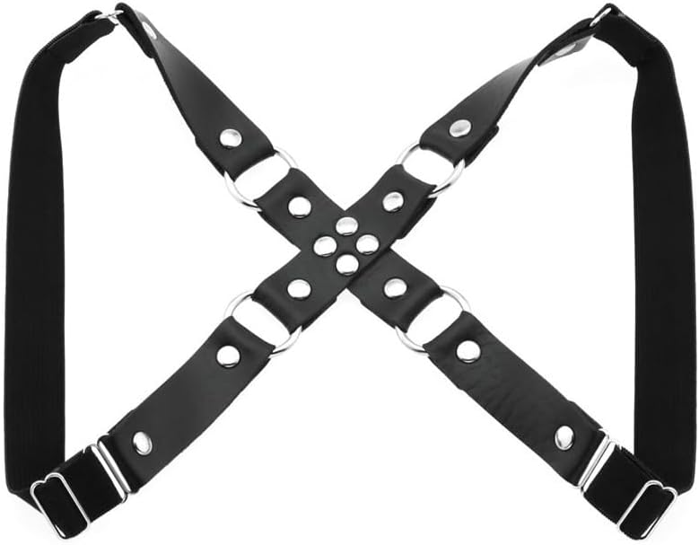 YunPeng Adjustable Leg Garter Belt Women Leather Punk Gothic Thigh Harness Garter 2pcs