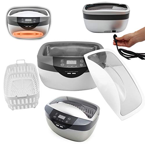 Preisvergleich Produktbild FENGCLOCK 2.5L Große Kapazität Intelligent Digitaler Ultraschallreiniger, Haushalt Berührungsempfindliche Steuerung mit Heizfunktion Schmuck Gläser Ultra Sonic Reinigungswerkzeuge