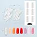 12 Sets 432 Tips Nail Color Swatch, Clear Double Layer Tips Nail Color Display Palette Paint Practice Color Chart swatches