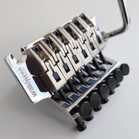 1. DURABLE CONSTRUCTION - This 6-string electric guitar bridge system features a double-locking tremolo design, with a base plate and saddles made of steel to ensure long-lasting durability and stable performance. The die-cast zinc block offers a sol...