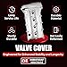 MITZONE Aluminum Valve Cover Compatible with Dodge Caliber Avenger Journey Jeep Compass Patriot Chrysler 200 Sebring 1.8L 2.0L 2.4L 2007-2017