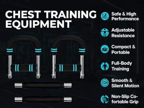 Image of AMTARYAMI Twister Arm Trainer for Men | Flexible Chest Workout Equipment for Home Gym | Muscle Builder & Strength Training for Arms | 66-88-110lb Adjustable Resistance Levels