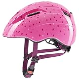 uvex kid 2 - leichter Fahrradhelm für Kinder - individuelle Größenanpassung - erweiterbar mit LED-Licht - pink confetti - 46-52 cm