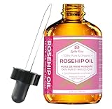 Rosehip Seed Oil by Leven Rose, 100% Pure Unrefined Cold Pressed Anti Aging Rose Hip Moisturizer for Hair Skin & Nails, 1 Fl. Oz