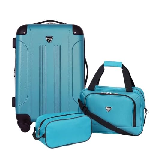 Travelers Club Chicago 3 Piece Luggage Set