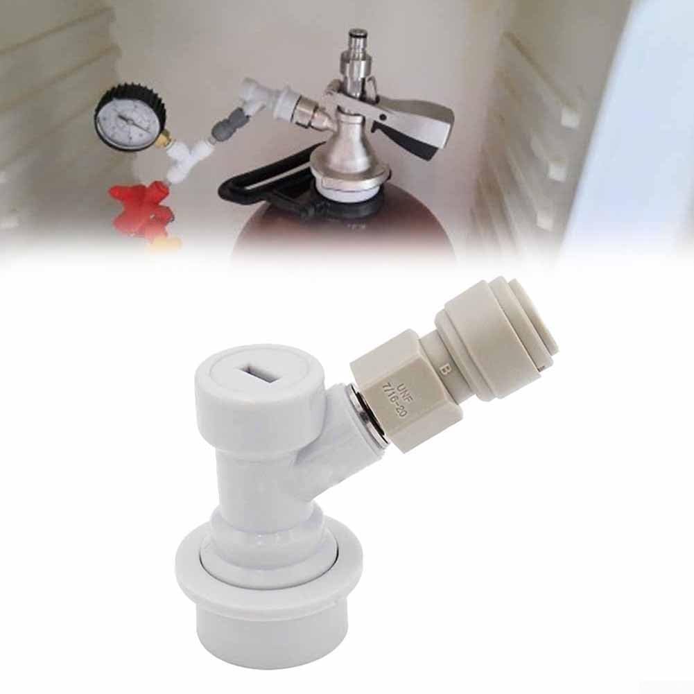 Capuchon de carbonatation pressé de 5/16" avec connecteur poussoir de déconnexion à bille