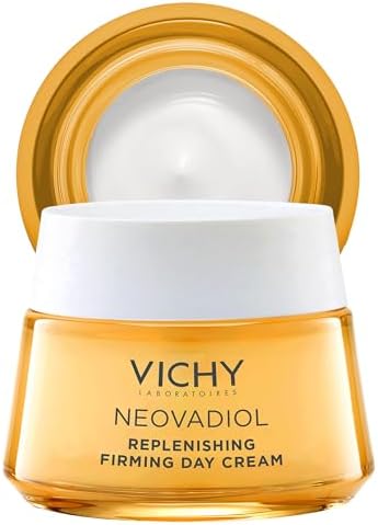 VICHY Neovadiol Replenishing Firming Day Cream for Peri-Menopause Skin, Anti-Aging Face Moisturizer for Mature Skin with Niacinamide, Omegas 3-6-9, Firming Face Cream for Post-Menopausal Women
