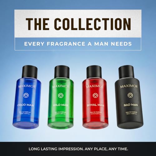 Image of Maximor Good Man Perfume for Men | Eau de Parfum 100ml | Long Lasting 12+ Hours | Rose Coffee Oud Amber Fragrance | Strong Luxury Scent for Office Party Daily Use