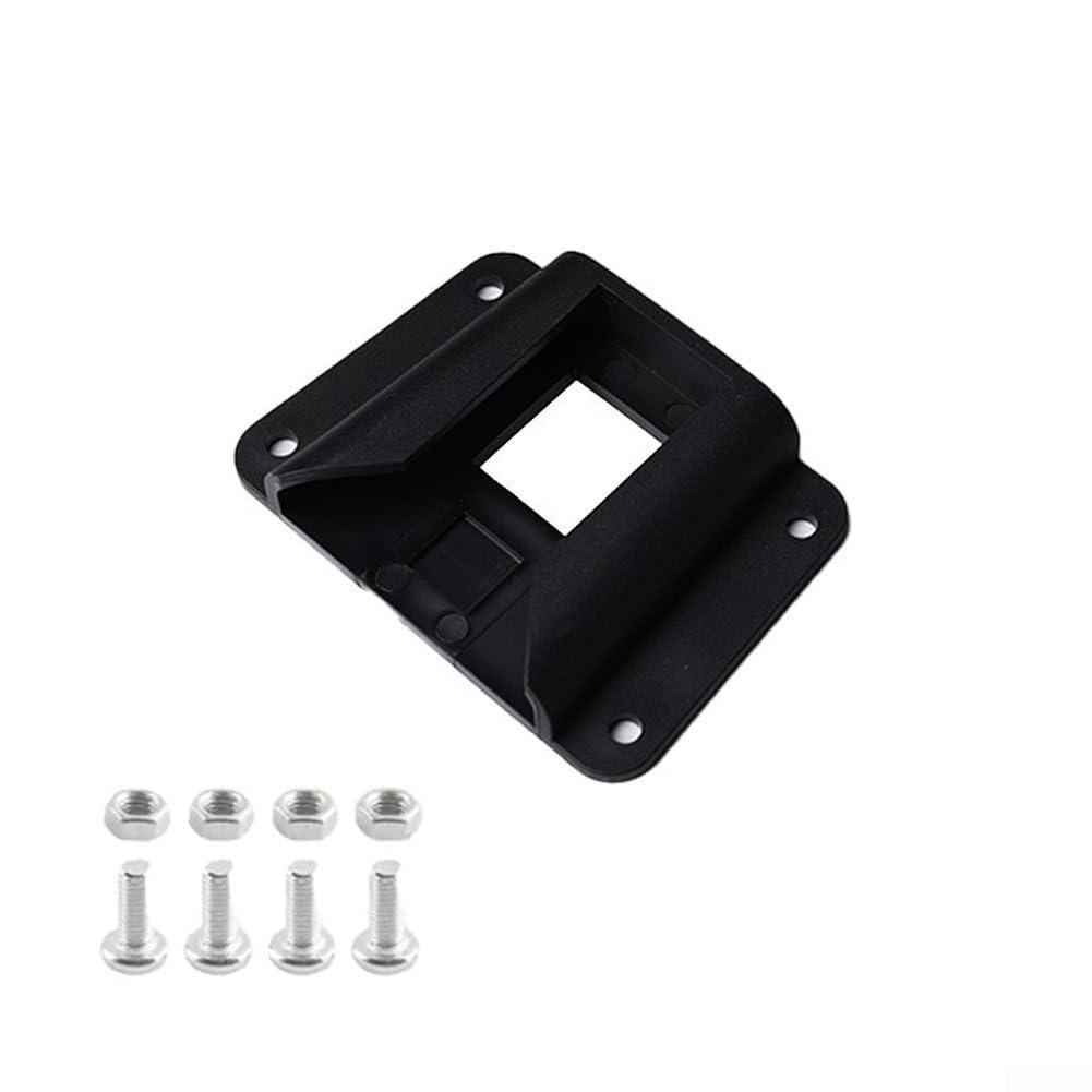 for brompton Bag Adapter Front Carrier Block Mount for Messenger Bags - Lightweight Plastic Quick Release Clip 105x75mm Black(black)