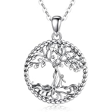 Vito 925 Sterling Silver Tree of Life Necklace for Women, Mother Tree Pendant for Mom Mother Necklace Mothers Day Jewelry Gift for Wife Grandma, 18/22 Inch Chain