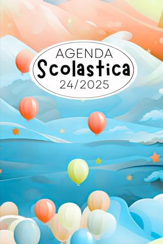 Agenda Scolastica 2024 2025: Da Agosto 2024 a Luglio 2025 per Studenti Scuola Elementari Medie Superiori, La Settimana Su Una Doppia Pagina (Italian Edition)