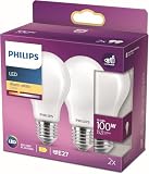 PHILIPS LED Classic E27 Filament Lampen (100 W), Matte LED Lampen mit...