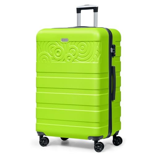 Krute Luggage 28 Inch Suitcase With Spinner Wheels Large Suitcases Lightweight Hard Shell PC ABS TSA Lock Checked Luggages
