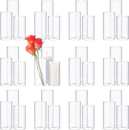 Image of Didaey 72 Pcs Cylinder Vases for 3.4''Diameter Tall Vase, 6'',8'',10'' Tall