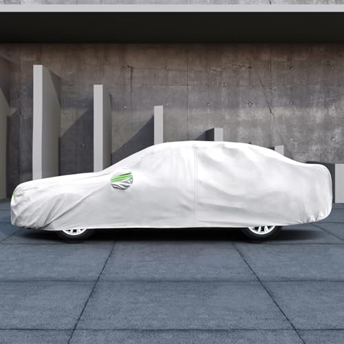 Image of Car Cover Custom Fit for Toyota Corolla 2000-2026, Honda Civic 1991-2026, Migaven Waterproof Full Exterior Cover Sun Rain Protection with Door Zipper and Cotton Lining