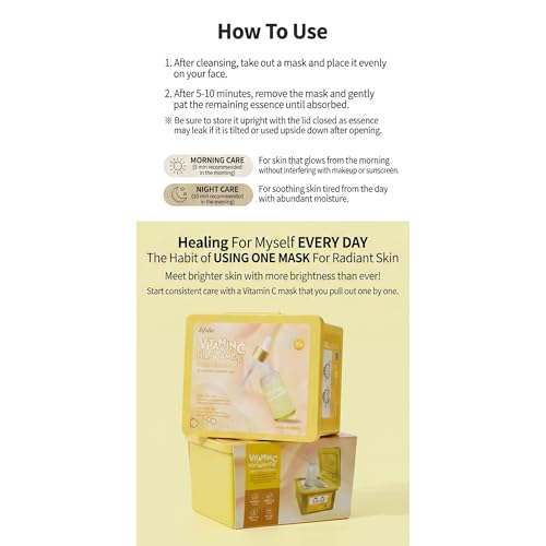 Image of esfolio Made in Korea Niacinamide 30 Sheets Pure Skin Facial Mask - Niacinamide with Black Bean Essence Hydrating Face Mask for Smooth, Soft, Firm, and Supple Looking Skin - Korean Daily Sheet Mask