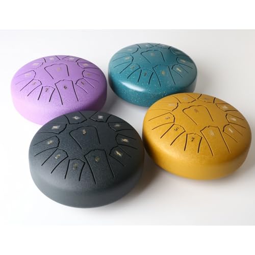 Tambor Steel Tongue Drum portátil de 6 pulgadas miniatura 7