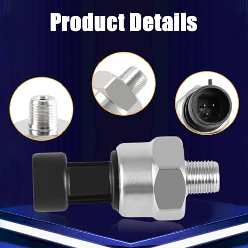 FUSCH 100 PSI Pressure Transducer Sensor with Connector Harness, 1/8\"NPT Thread Stainless Steel Pressure Transmitter for Oil Fuel Water Air