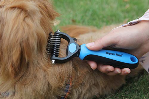 image for Maxpower Planet Pet Grooming Brush - Double Sided Dematting Undercoat 