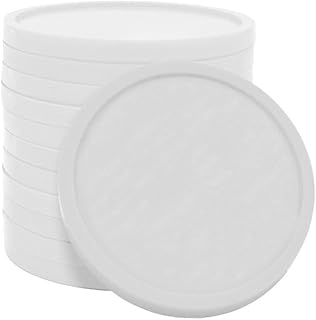 CombiCraft 100 Fichas de plástico Color Blanco en Formato 2€ - 26 mm de diámetro - Prácticas para Juegos, taquillasycarritos de la Compra