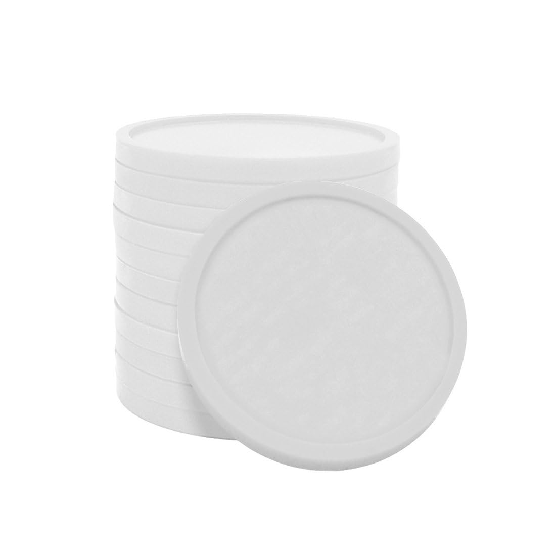CombiCraft jeton en Plastique Vierge Blanc au Format de 2 € pour Les casiers et Caddies - avec diamètre de 25,75 mm – Emballage de 100 pièces