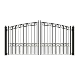 ALEKO Dual Swing Driveway Gate - Paris Style, 12 feet