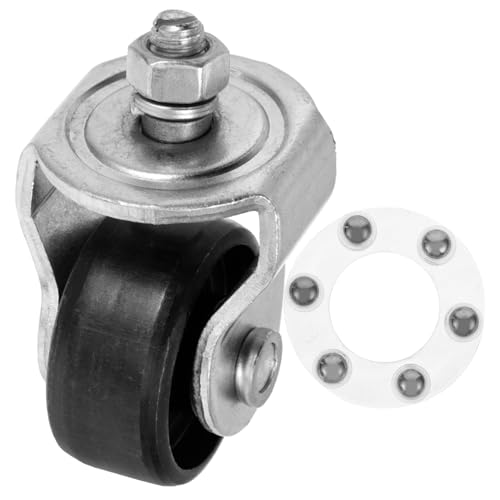 Tofficu Rueda Giratoria De Gato Hidráulico 2 Toneladas De Acero, Repuesto De Rueda Delantera Para Gato De Piso De Bomba Doble, Accesorio Resistente Para Uso Taller y Garaje