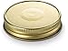 Chrismas Mason Jar Lids, Kook Lids, Regular Mouth, for Standard Mouth Mason Jars, Leak Free, Airtight Silicone Seal, Made in USA, Set of 16, (Gold)