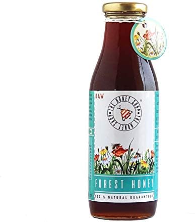 THE HONEY SHOP - Raw Organic Forest Honey, Wild, Unprocessed, Unheated, Non Pasteurized, Original Honey 100% pure and Natural, Collected From Deep Forest Apis Dorsata (700g) - Pack of 1