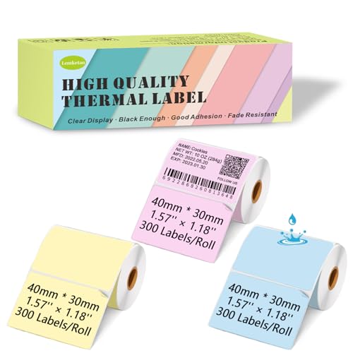 Étiquettes thermiques anti-déchirure imperméables Supvan Phomemo