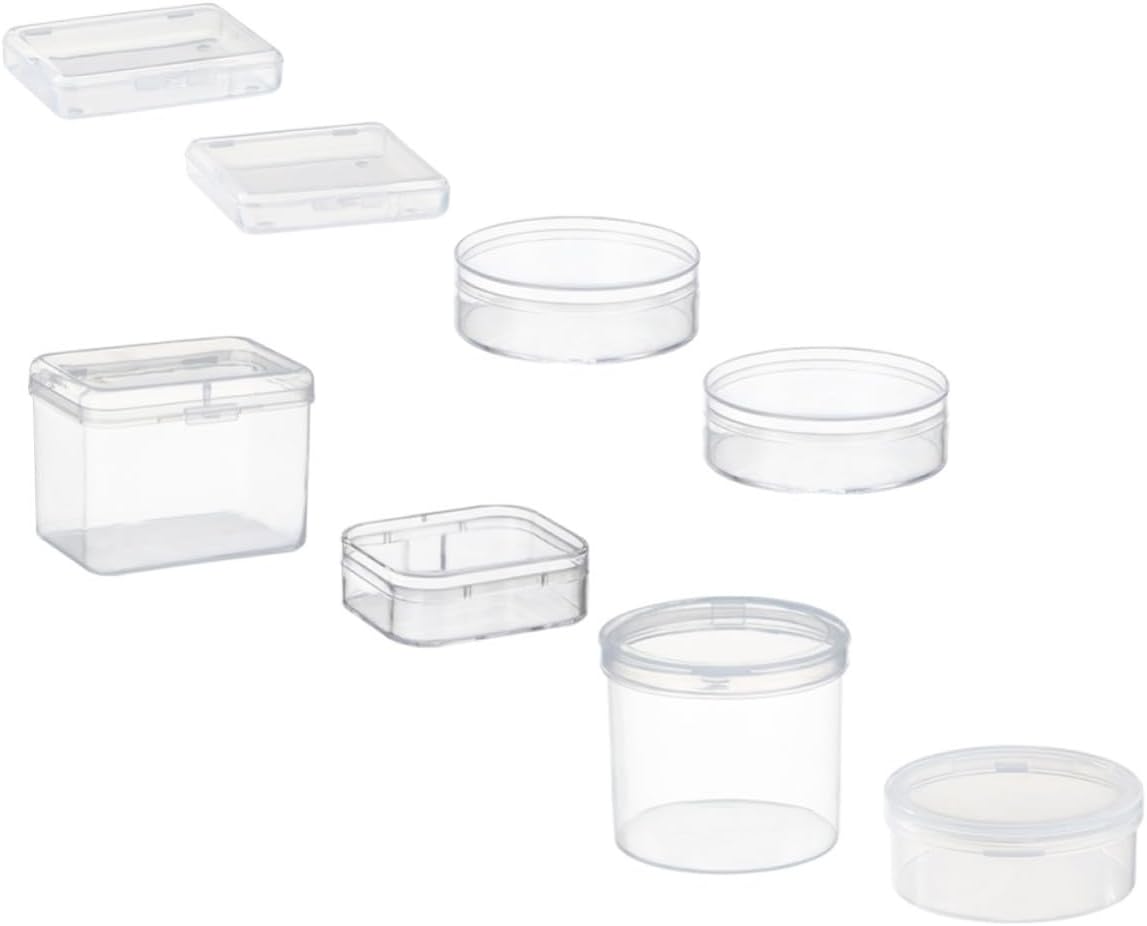 Makeup Sponge Case for Pp Storage Box 8pcs Portable Puff Accessories