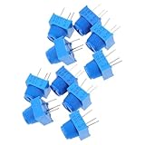 ARTSEWPLY 10 Stück Teiliges Trimmer potentiometer Sortiment Kit mit Knopf Hochpräzise Verstellbare Widerstände bis Ohm Langlebige Potentiometer für Elektronische Schaltungen und Platinen