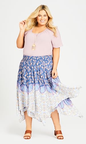 Women's Plus Size Skirt-Nora Hanky Hem2