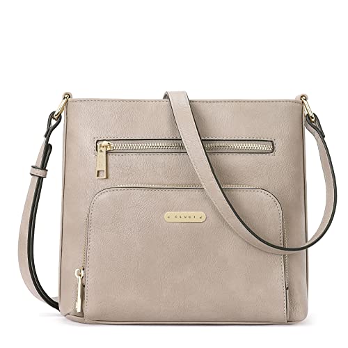 Cluci Backpack Purse For Women Crossbody Bag Purse For Women Multi Pockets Vegan Leather Handbags Travel Designer Vintage Ladies Shoulder Bags Grey #TOP7