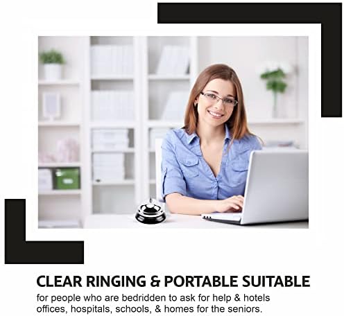 Counter Bell Calling Bell Reception Call Bell Attention Ringer Waiter Servant Service Alert Hotel Restaurant School Concierge Area Hospital Shop Bar Game Pet Training Hand Held Ring For Christmas(1Pc)