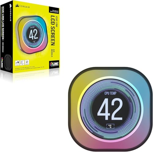 Módulo de pantalla LCD iCUE Link negro para personalizar tu zona de streaming 6