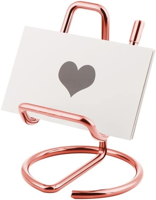 Metal Card Holder Business Office Desktop decoration Mobile phone holder reading display rack image 4