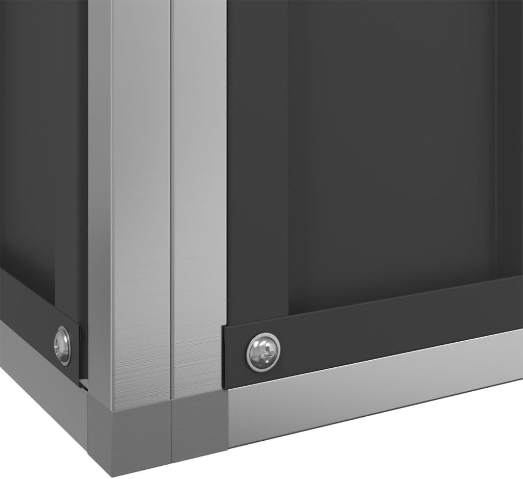 YAFF Aviary Silver Galvanized Steel Large Durable Aviary,Bird Cages & Stands-3214273